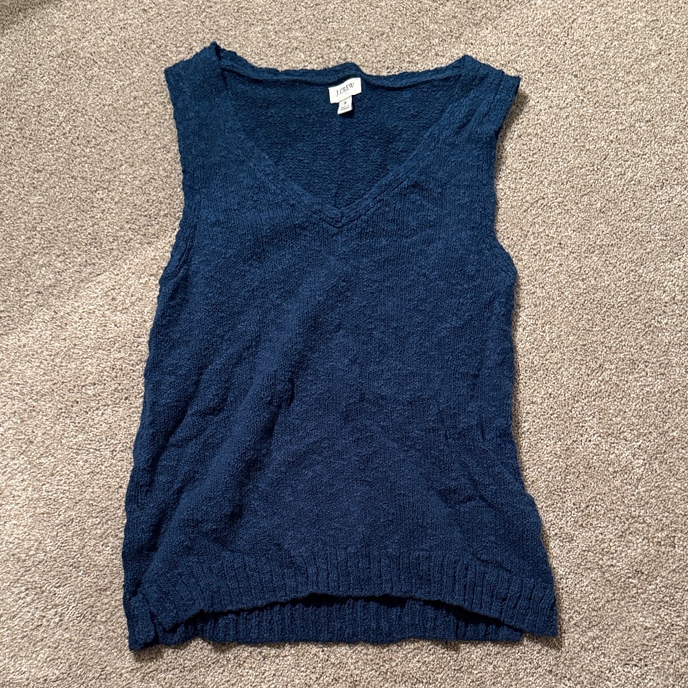 J Crew Women's Deep Blue Tank Top